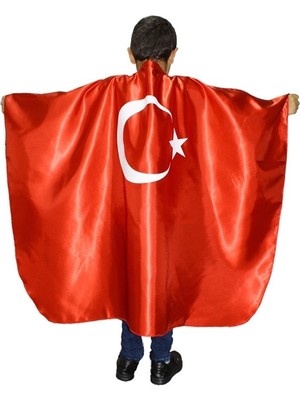 Kostüm Sarayı Bayrak Pelerin | Ay Yıldızlı Bayrak Pelerin