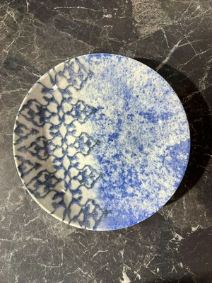 Güral Porselen 20 cm 6 Prç. Mavi Şamdan Desenli Çukur Yemek Tabağı