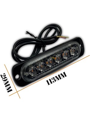 9V-36V LED MİNİ BAR OFF-ROAD 14 FONKSİYONLU ÇAKAR TURUNCU (113*28*10 MM)