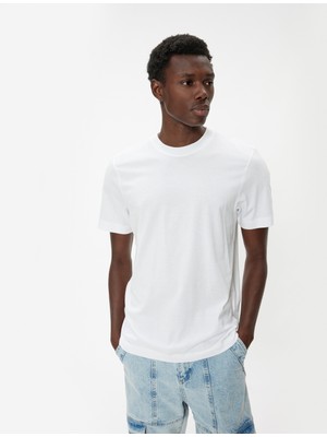Koton Basic T-Shirt Kısa Kollu Bisiklet Yaka Pamuklu