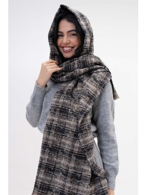 Fenza Scarf Lively Çizgi Desen Yün-Akrilik Karışım Kışlık Atkı