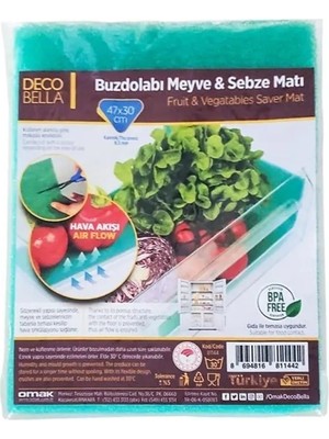 Eliosa Buzdolabı Sebzelik Küf Börtü Böcek Önleyici - Buzdolabı Meyve & Sebze Matı