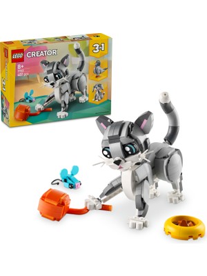 LEGO® Creator 3’ü 1 Arada Oyunbaz Kedi 31163 - 8 Yaş & Üzeri Çocuklar için Yaratıcı Oyuncak Yapım Seti (407 Parça)