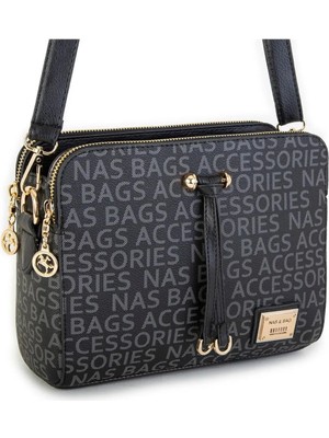 Nas Bag Premium Series Çok Gözlü Çapraz Kadın Çanta