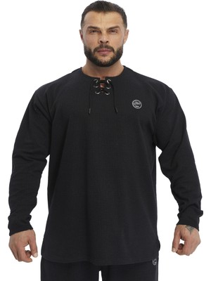 Oversize Bağcıklı Kışlık Sweatshirt Bgsm 4741