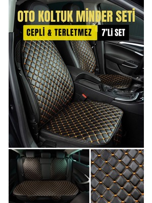 Ecarteks Deri-Vinil Oto Minder Seti  ( 7 Parça)