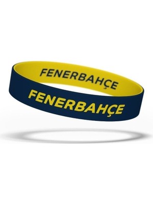 Fenerbahçe Lisanslı Unisex Damalı Dokuma Atkı ve Çift Taraflı Bileklik