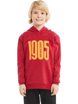 Galatasaray  Lisanslı Kapüşonlu Kırmızı 1905 Çocuk Sweat