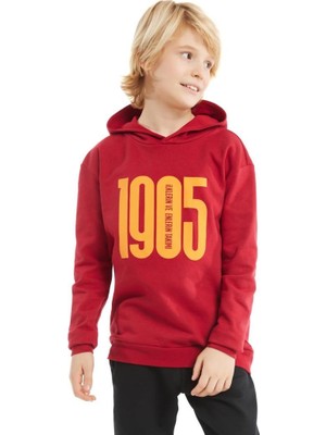 Galatasaray  Lisanslı Kapüşonlu Kırmızı 1905 Çocuk Sweat