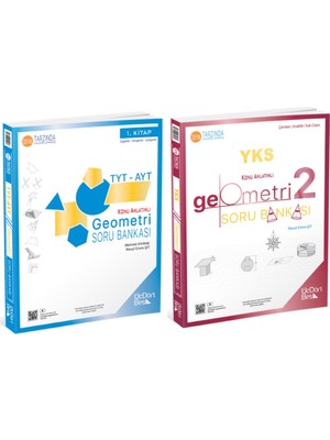 ÜçDörtBeş Yayınları TYT AYT Geometri Soru Bankası Seti (2 KİTAP)
