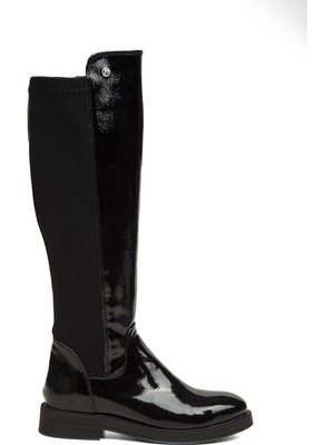 Pierre Cardin® | PC-52066-3076 Siyah Kırısık - Kadın Çizme