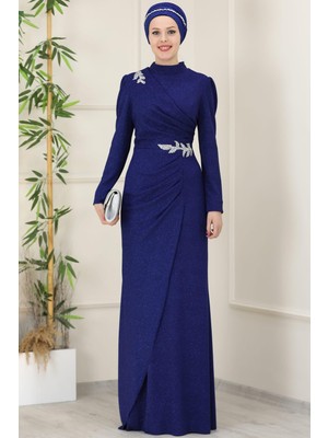 Masal Tesettür Abiye Saks