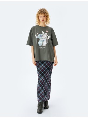 Koton Disney Lisanslı Stitch Baskılı Kısa Kollu T-Shirt