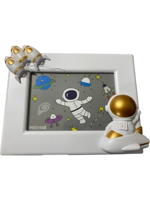 Astronot Tasarımlı Çocuk Çerçeve Fotoğraf Çerçevesi