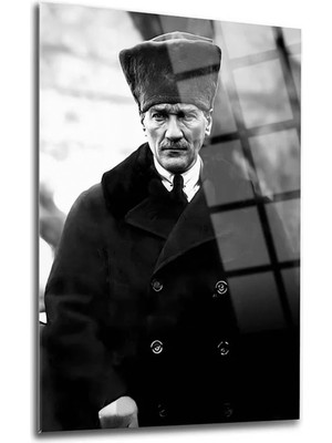 Taulart Atatürk 4mm Kırılmaz Temperli Yüksek Çözünürlüklü Cam Tablo