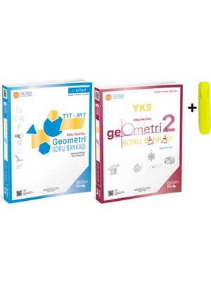 ÜçDörtBeş Yayınları Tyt Ayt Geometri 1 ve 2. Kitap Soru Bankası Seti