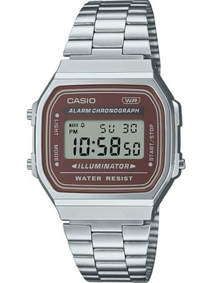 Casio A168WA-5AYDF Kol Saati Gri Kordon ve Kasa Dijital Alarm Fonksiyonlarıyla Şık Tasarım