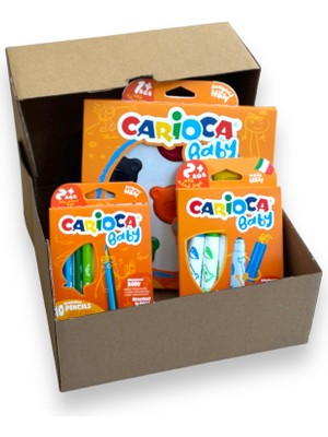 Carioca Bebek Boyama Seti 3'lü Renkli Kalemler ve Boyalar ile Eğlenceli Sanat Deneyimi