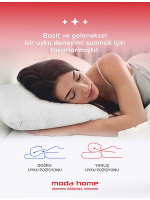 Moda Home Bedding  Snow Klasik Yastık