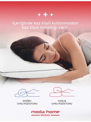 Moda Home Bedding Kaz Tüyü Etkili SOFT Yastık