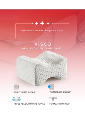 Moda Home Bedding Visco Diz Destek Yastığı