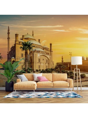 Kahire Mehmet Ali Paşa Camii Manzaralı Duvar Kağıdı