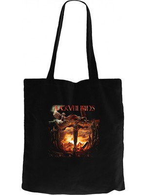 Z zepplin Black Veil Brides Vale Siyah Kanvas Bez Çanta