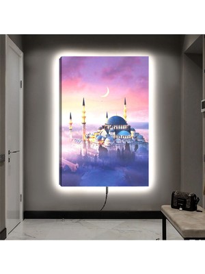 Zevahir Mobilya Dekorasyon Kırılmaz Cam Cami Manzara Tablo