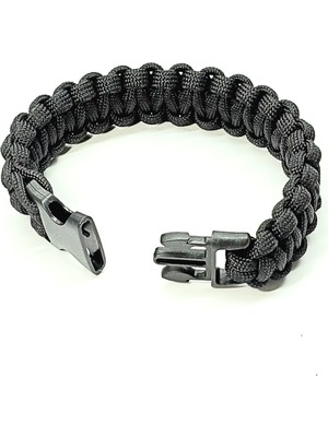 Paracord Bileklik Siyah