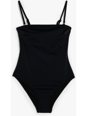 Koton Çıkarılabilir Ince Askı Detaylı Straplez Mayo