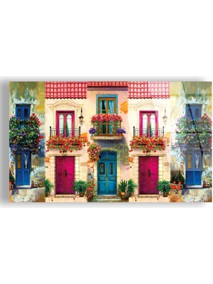 Zevahir Mobilya Dekorasyon Kırılmaz Cam Renkli Kapılar Tablo