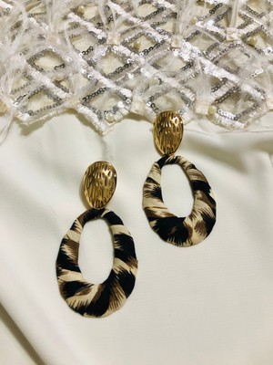 Deniz Accessories Leopar Damla Küpe