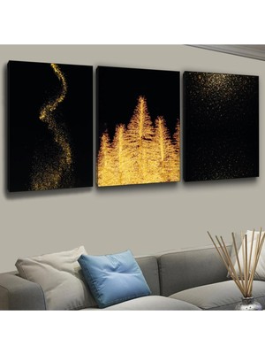 Zevahir Mobilya Dekorasyon 3'lü Tablo