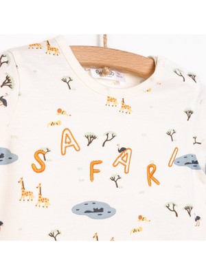 Bebetto Yenidoğan Safari Tshirt-Şort 2li Takım Erkek Bebek