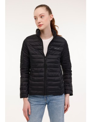 Lumberjack Kadın Şişme Mont 4W,WB Padded 1SN28 4pr Siyah Uzun Kollu Günlük Model