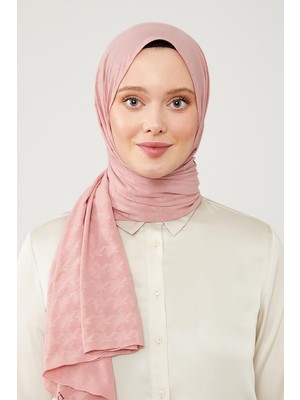 Lêvi D'or Yavruağzı Jakarlı Puzzle Desen Elegance Şal