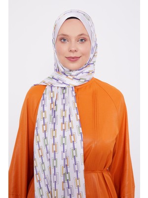 Lêvi D'or Lila Kare Zincir Desen Angel Şal