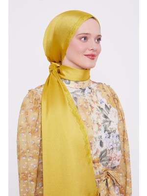 Lêvi D'or Misket Limon Dalgalı İşlemeli Diamond Şal