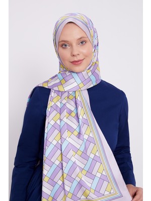 Lêvi D'or Lila Küp Desen Angel Şal
