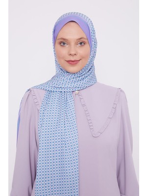 Lêvi D'or Mor Elips Desen Club Şal