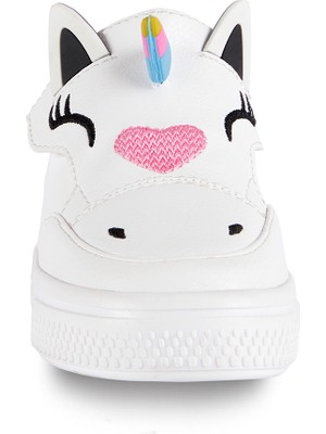 Denokids Unicorn Beyaz Kız Sneakers Spor Ayakkabı