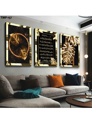 Zevahir Mobilya Dekorasyon Dini Gold Pleksili Mdf Tablo