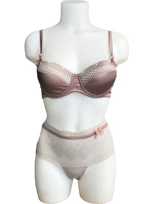 Night Flight Kurdele Süslemeli Desteksiz sütyen Takımı 2154