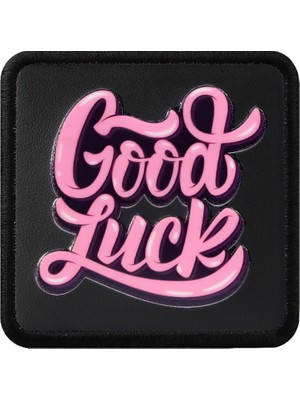 V1 Good Luck - 1 Kod Logolu Unisex Siyah Bench (Patch)