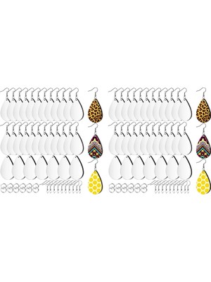 Decisive 120 Adet Süblimasyon Boş Küpe Bitmemiş Gözyaşı Isı Transfer Baskı Küpe Kolye Takı Dıy Yapımı Için (Yurt Dışından)