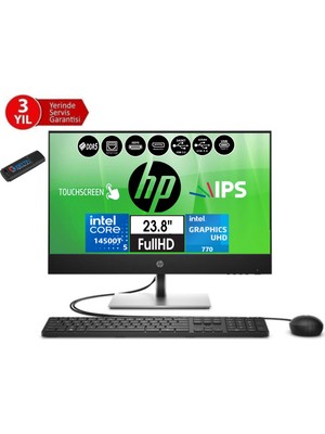 Hp Proone 440 G9 14.nesil Intel® Core I5 14500T 16GB Ddr5 512GB SSD Fhd 23.8" Dokunmatik IPS WINDOWS11PRO All In One Bilgisayar 99H6X2ETW02+ZETTAUSBBELLEK