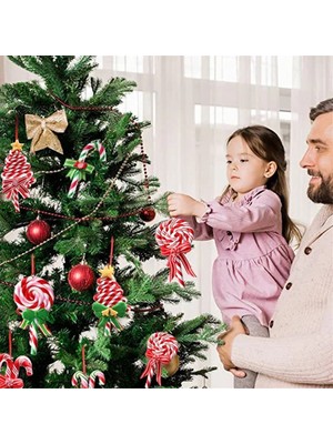 Echo Chicly Noel Ağacı Süsleme Süsü Yumuşak Kil Lolipop F (Yurt Dışından)