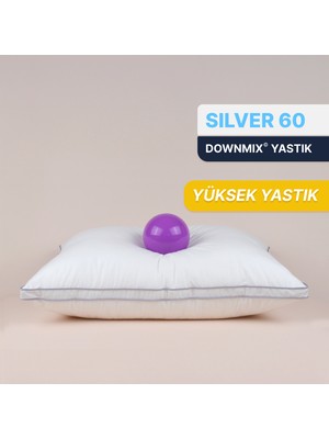 Lyssa Home Silver 60 Downmix Yüksek Kaz Tüyü Yastık 50X70 cm