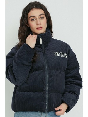 Puma x Vogue Oversize Women's Puffer Jacket Navi Kadın Büyük Beden Kaz Tüyü Şişme Ceket Lacivert