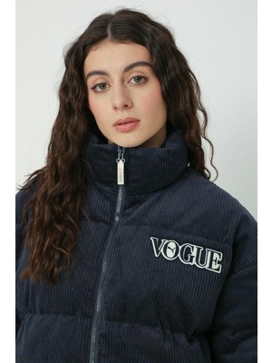 Puma x Vogue Oversize Women's Puffer Jacket Navi Kadın Büyük Beden Kaz Tüyü Şişme Ceket Lacivert